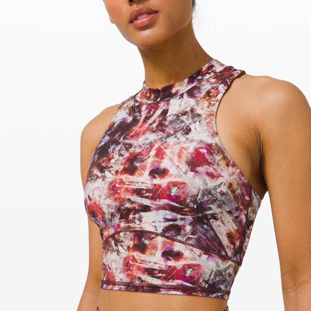 Lululemon Everlux and Mesh Cropped Tank Top Size 6
